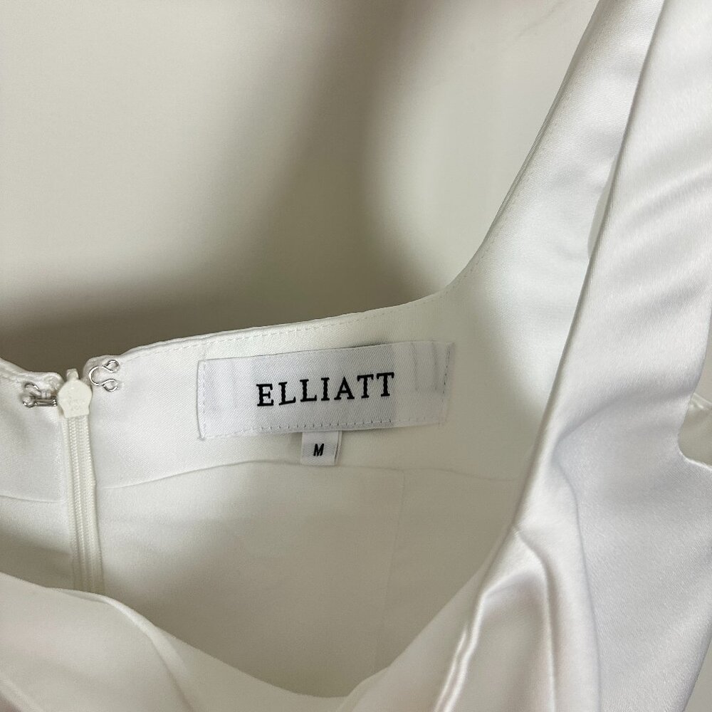 Elliatt White Mini Dress with Cape Overlay - Picture 5 of 8